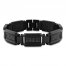 Men's Black Diamond Bracelet 1 ct tw Stainless Steel/Black Ion Plating 8.5"