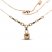 Le Vian Nude Palette Morganite Necklace 3/4 ct tw Diamonds 14K Strawberry Gold