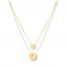 Shipwheel & Compass Layered Necklace 14K Yellow Gold