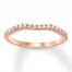 Diamond Wedding Band 1/4 ct tw Round-cut 14K Rose Gold