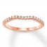 Diamond Wedding Band 1/4 ct tw Round-cut 14K Rose Gold