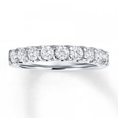 Diamond Wedding Band 1 ct tw Round-cut 14K White Gold