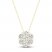 Diamond Fashion Necklace 1/5 ct tw Round-cut 10K Yellow Gold 18"