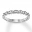 Diamond Wedding Band 1/8 ct tw Round-cut 14K White Gold