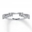 Previously Owned Diamond Enhancer Ring 1/5 ct tw Round-cut 14K White Gold