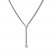 Bezel-Set Diamond Necklace 1/3 ct tw Stainless Steel/10K Gold