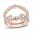 Diamond Enhancer Ring 1-1/3 ct tw Round-cut 14K Rose Gold