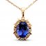 Le Vian Tanzanite Necklace 1/8 ct tw Diamonds 14K Strawberry Gold 20"