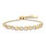 Diamond Infinity Bolo Bracelet 1/4 ct tw 10K Yellow Gold