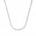 Square Wheat Chain 14K White Gold Necklace 16" Length