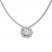 Diamond Necklace 1 ct tw Round-cut 14K White Gold