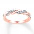 Diamond Ring 1/10 ct tw Round-cut 10K Rose Gold