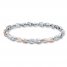 Previously Owned Diamond Infinity Bracelet St. Silver/10K Gold