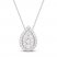 Lab-Created Diamonds by KAY Necklace 1 ct tw 14K White Gold 18"