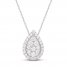 Lab-Created Diamonds by KAY Necklace 1 ct tw 14K White Gold 18"