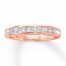 Diamond Wedding Band 3/4 ct tw Princess-cut 14K Rose Gold