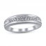 Diamond Wedding Band 1/10 ct tw 10K White Gold