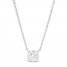 Lab-Created Diamonds by KAY Solitaire Necklace 1-1/2 ct tw Round 14K White Gold 19"