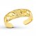 Footprints Toe Ring 14K Yellow Gold