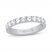 Leo Diamond Band 7/8 ct tw Round-cut 14K White Gold