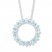 Aquamarine and White Topaz Necklace Sterling Silver