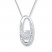 Diamond Necklace 1/6 ct tw Round-cut Sterling Silver