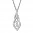 Diamond Fashion Necklace 1/3 ct tw Round-cut Sterling Silver