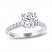 THE LEO Legacy Lab-Created Diamond Engagement Ring 2-3/8 ct tw Round-cut 14K White Gold