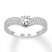 Diamond Engagement Ring 3/4 ct tw Round-cut 14K White Gold