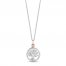 Hallmark Diamonds Necklace 1/20 ct tw Sterling Silver/10K Gold