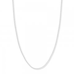 Adjustable 22" Rope Chain 14K White Gold Appx. 1.05mm