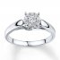 Previously Owned Ring 1/4 ct tw Diamonds 10K White Gold