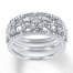 Diamond Ring 1/10 ct tw Round-cut Sterling Silver