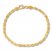 Textured Rope Chain Bracelet 10K Yellow Gold 8.5 Length