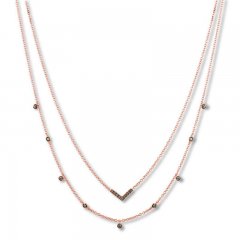 Le Vian Chocolate Diamond Layered Necklace 3/8 ct tw 14K Gold