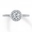 Diamond Engagement Ring 5/8 ct tw Round-cut 14K White Gold