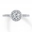 Diamond Engagement Ring 5/8 ct tw Round-cut 14K White Gold