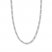 24" Figaro Link Chain 14K White Gold Appx. 4.7mm