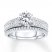 Diamond Bridal Set 1-1/5 ct tw Round-cut 14K White Gold