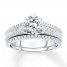 Diamond Bridal Set 1-1/5 ct tw Round-cut 14K White Gold