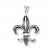 Fleur-de-lis Charm Sterling Silver