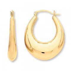 Hoop Earrings 14K Yellow Gold