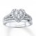 Diamond Bridal Set 1/2 ct tw Round-cut 10K White Gold