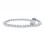 Diamond Tennis Bracelet 1 ct tw Round-Cut 10K White Gold 7"