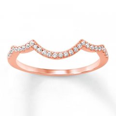 Diamond Wedding Band 1/8 ct tw 14K Rose Gold