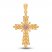 Rose Cross Charm 14K Two-Tone Gold