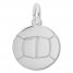 Volleyball Charm Sterling Silver