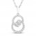 Encircled by Love Diamond Necklace 1/4 ct tw Round-cut Sterling Silver 18"