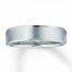 Men's Wedding Band 14K White Gold 6mm