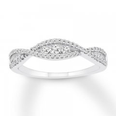 Diamond Anniversary Band 1/3 ct tw Round-cut 14K White Gold